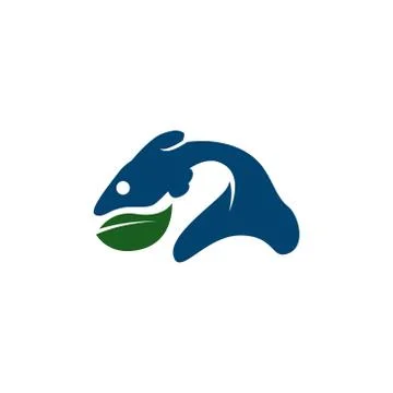 Eco fish vector design template illustration Stock Illustration