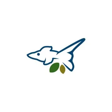 Eco fish vector design template illustration Stock Illustration