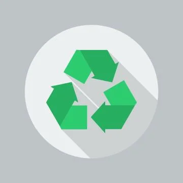 Eco Flat Icon. Recycle Stock Illustration