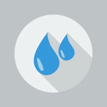 Eco Flat Icon. Water Drop Stock Illustration