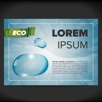 Eco flayer design Stock Illustration