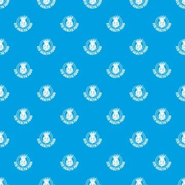 Eco food pattern vector seamless blue Stock Illustration