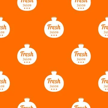 Eco fresh juice pattern vector orange Stock Illustration