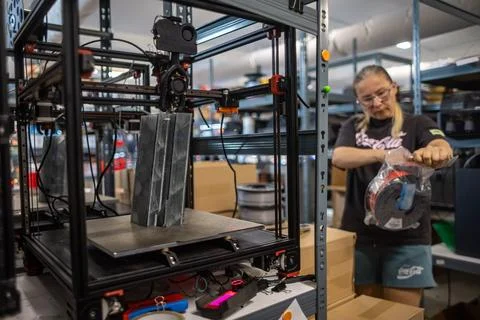 Eco-friendly 3D printed Eiffel Tower brings Olympic fever to Czechia, Prague, Cz Stock Photos