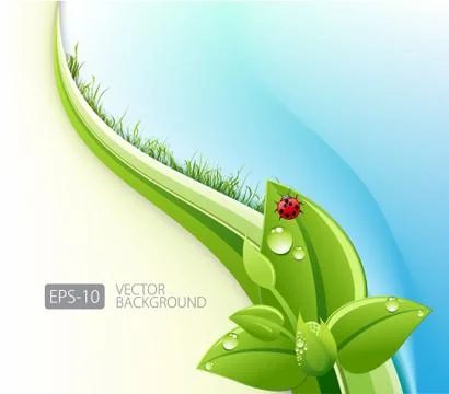 Eco-friendly abstract background Illustrazione stock