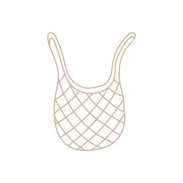 An eco-friendly alternative to plastic bags Ilustração Stock