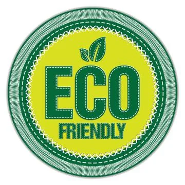 Eco Friendly Badge Ilustração Stock