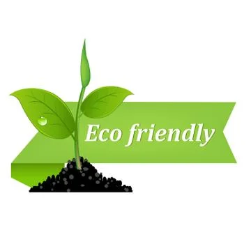 Eco friendly banner Stock Illustration