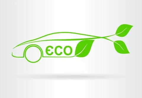 Eco friendly car Stock Illustration
