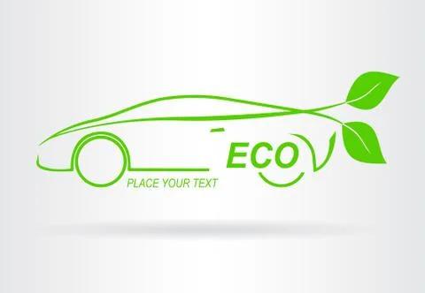 Eco friendly car Stock Illustration