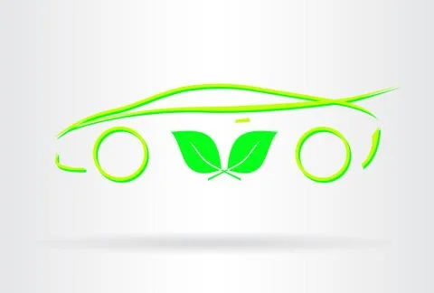Eco friendly car Illustrazione stock
