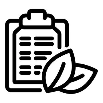 Eco friendly checklist clipboard representing environmental responsibility Stock Illustration