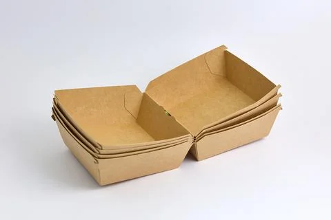 Eco-Friendly Clamshell Containers Stock Photos