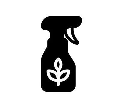 Eco-Friendly Cleaning Spray Bottle with Leaf Design for Sustainable Living Stock Illustration