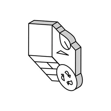Eco friendly decor isometric icon vector illustration Stock Illustration