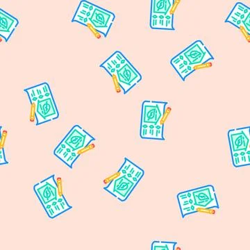 Eco friendly design vector seamless pattern Stock Illustration