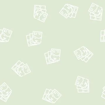 Eco friendly detergent line vector seamless pattern Stock Illustration