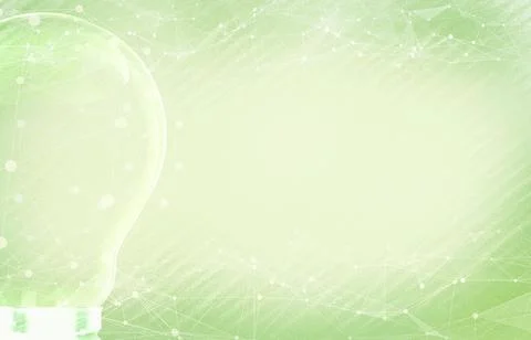 Eco friendly,  environment creative concepts light bulb futuristic background Stock Illustration