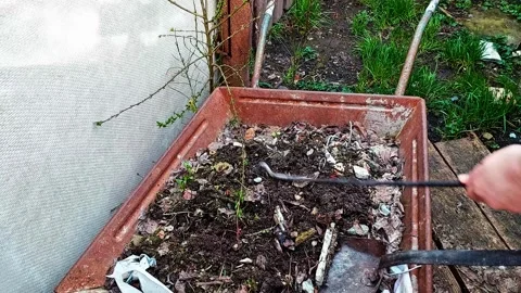 Eco-Friendly Gardening: Compost Secrets Unveiled Stock Footage 307014984