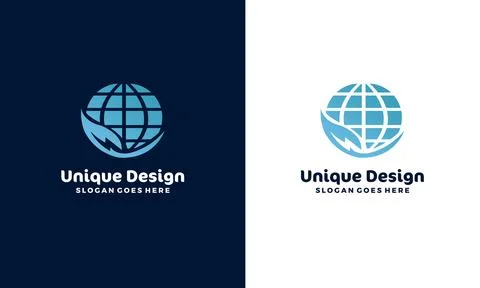 Eco-Friendly Global Logo for Environmental Brands. Stock Illustration