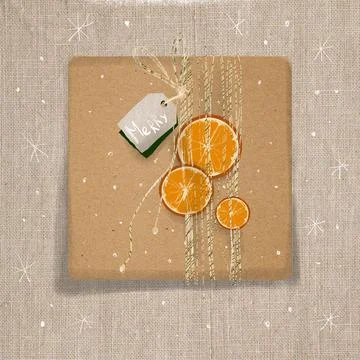 Eco-Friendly Holiday Gift Packaging Ilustración de archivo