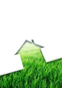 Eco friendly house concept Stock Illustration