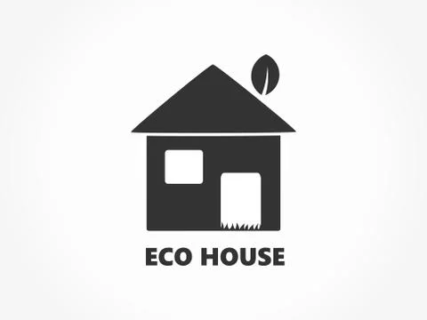 Eco friendly house icon. Vector illustration. Stock Illustration