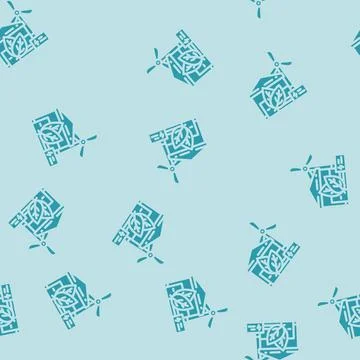Eco-friendly household water saving glyph vector seamless pattern Stock Illustration