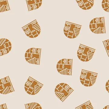 Eco friendly hvac glyph seamless pattern Stock Illustration