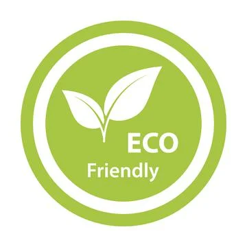 Eco friendly icon vector healthy natural product label logo for graphic desig Stock-Illustration