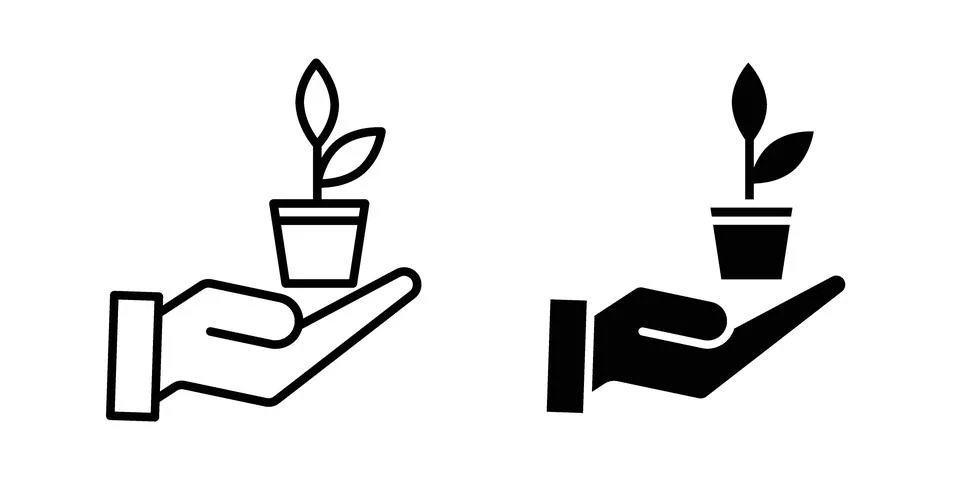 ECO friendly icon vectors. Illustrations in black Stock Illustration