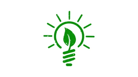 Eco friendly idea stamp and stamping isolated Stock Footage 266258869
