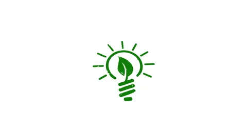 Eco friendly idea stamp and stamping isolated animation Stock Footage 266260249