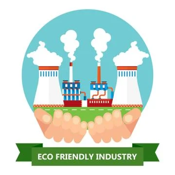 Eco friendly industry Stock-Illustration