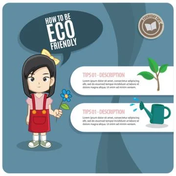 Eco-Friendly Infographic Illustrazione stock