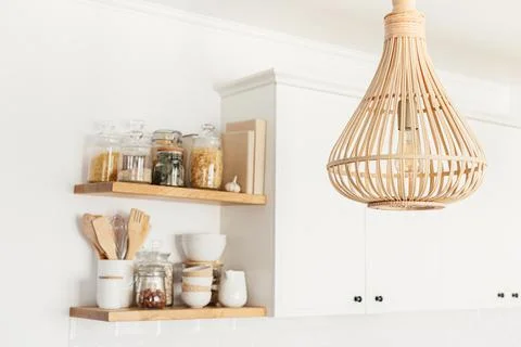 Eco friendly kitchen, zero waste home concept Stock Photos