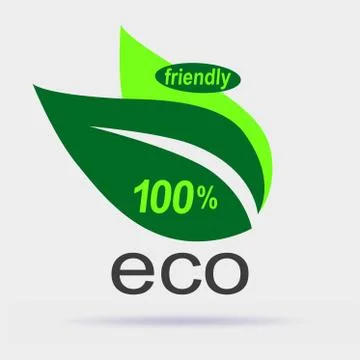 Eco friendly label Stock Illustration