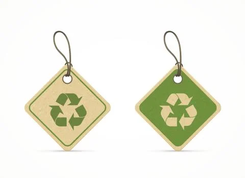 Eco friendly labels Illustrazione stock