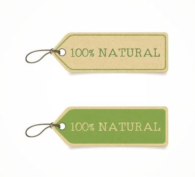 Eco friendly labels Illustrazione stock
