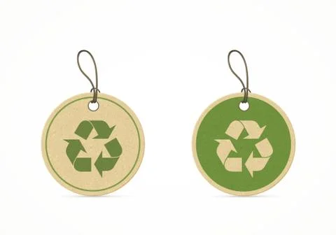 Eco friendly labels Illustrazione stock