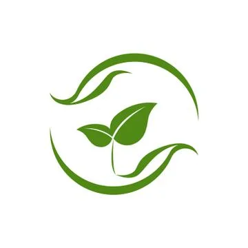 Eco-Friendly Leaf Balance Illustration