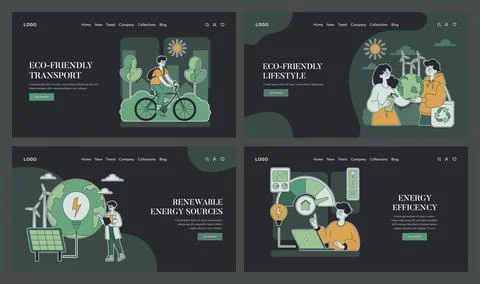 Eco Friendly Lifestyle. Flat Vector Illustration Stock Illustration