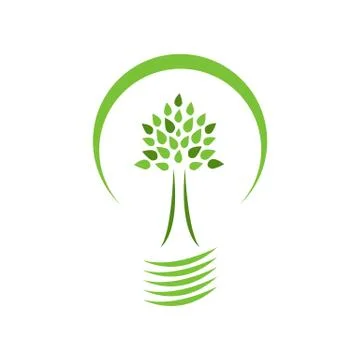 Eco-Friendly Light Saving Energy Stock Illustration
