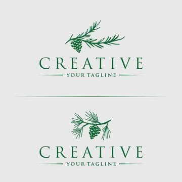 Eco friendly logo design Stock Illustration