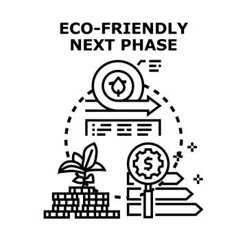 Eco friendly next phase development concept vector Stock Illustration