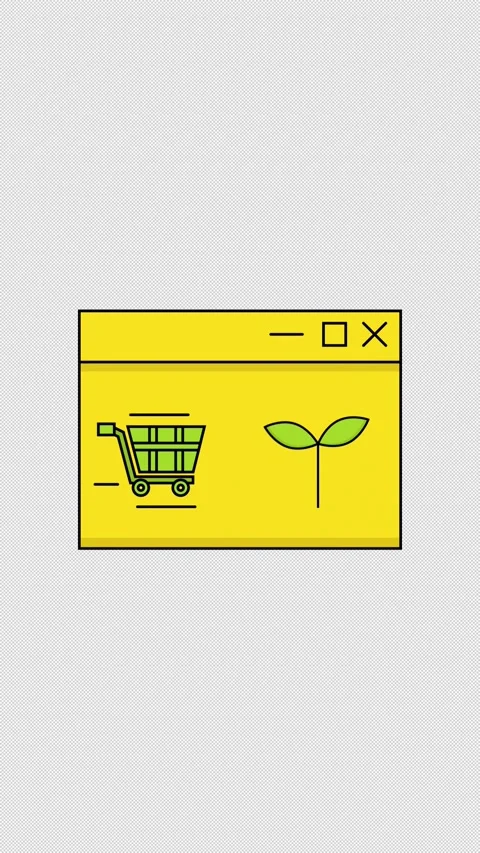 Eco Friendly Online Shopping Interface Animation Stock-Footage 346566853