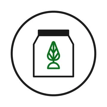 Eco friendly packaging concept highlighting sustainability with a stylized .. Illustrazione stock