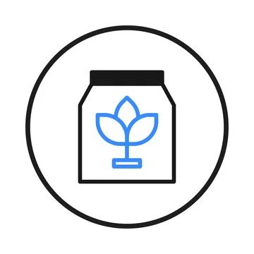 Eco-friendly packaging design featuring stylized plant icon emphasizes sust.. Stock Illustration