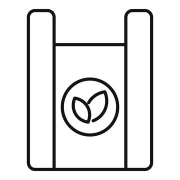 Eco friendly packaging with leaves icon showing biodegradable materials 스톡 일러스트