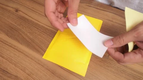 Eco Friendly Parcel Packing Hands Using Recycled Paper for Shipping 스톡 동영상 327902295